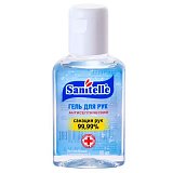 Sanitelle (Санитель) гель для рук антисептический без отдушки с витамином Е 50мл