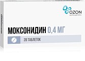 Купить моксонидин, таблетки, покрытые пленочной оболочкой 0,4мг 28 шт в Ваде