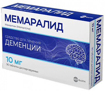 Мемаралид, таблетки диспергируемые 10мг 90шт