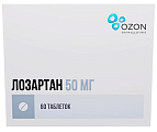 Купить лозартан, таблетки, покрытые пленочной оболочкой 50мг, 60 шт в Ваде