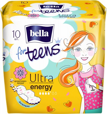 Купить bella (белла) прокладки for teens ultra energy супертонкие део 10 шт в Ваде