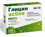 Купить глицин актив bioforte, таблетки для рассасывания 100мг 100шт бад в Ваде