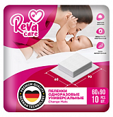 Купить reva care (рева кеа) пеленки одноразовые для детей взрослых и лежачих больных 60х90, 10шт в Ваде