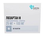 Купить лозартан-н, таблетки, покрытые пленочной оболочкой 25мг+100мг, 90 шт в Ваде