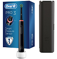 Купить oral-b (орал-би) электрическая зубная щетка pro 3 d505.513.3x bk 3772 с зарядным устройством 3757 черная+чехол дорожный в Ваде