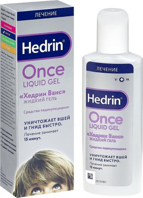 Купить hedrin once (хендрин ванс), средство педикулицидный (от вшей и гнид) жидкий гель, 100мл в Ваде