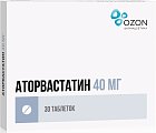 Купить аторвастатин, таблетки, покрытые пленочной оболочкой 40мг, 30 шт в Ваде