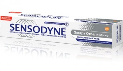Купить сенсодин (sensodyne) зубная паста экстра отбеливание, 75мл (глаксосмиткляйн, германия) в Ваде