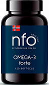 Купить норвегиан фиш оил (nfo) омега-3 форте, капсулы 1384мг, 120 шт бад в Ваде