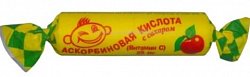 Купить аскорбиновая кислота с сахаром, таблетки со вкусом яблока, 10 шт бад в Ваде