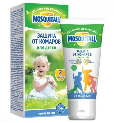 Купить mosquitall (москитолл) нежная защита крем от комаров детский 40 мл в Ваде