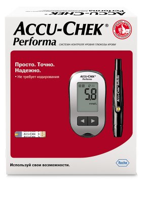 Купить глюкометр accu-chek performa (акку-чек), комплект в Ваде