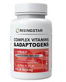 Купить ризингстар (risingstar) комплекс витаминов и адаптогенов с омега-3, капсулы 1620мг, 60 шт бад в Ваде