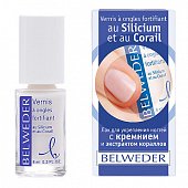 Купить belweder (бельведер) лак для укрепления ногтей кремний и экстракт кораллов 8мл в Ваде