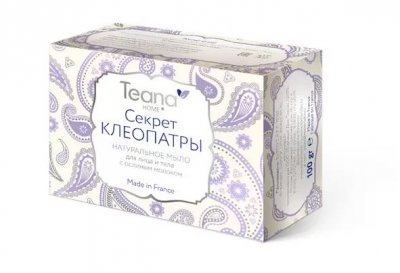 Купить тиана (teana) мыло для сухой и чувствительной кожи лица и тела с ослиным молоком,100г в Ваде