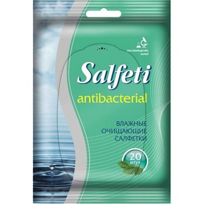 Купить salfeti (салфети) салфетки влажные антибактериальные 20шт в Ваде