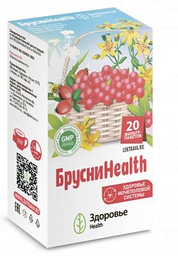 Брусниhealth - травяной сбор для здоровья мочеполовой системы фильтр-пакеты 1,5г 20шт. БАД