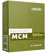 Купить lekolike (леколайк) биостандарт мсм (метилсульфонилметан), таблетки массой 600 мг 60 шт. бад в Ваде