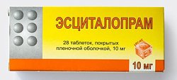 Купить эсциталопрам, таблетки, покрытые пленочной оболочкой 10мг, 28 шт в Ваде