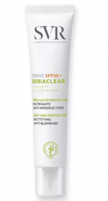 Купить svr sebiaclear (свр) крем для лица солнцезащитный для жирной, проблемной кожи spf50+, 40мл в Ваде