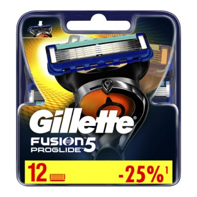Купить gillette fusion proglide (жиллет) сменные кассеты, 12 шт в Ваде