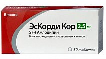 Купить эскорди-кор, таблетки 2,5мг, 30 шт в Ваде