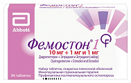 Купить фемостон 1, набор таблеток, покрытых пленочной оболочкой 10мг+1мг и 1мг 84шт в Ваде
