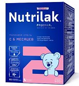 Купить нутрилак премиум 2 (nutrilak premium 2) молочная смесь с 6 месяцев, 600г в Ваде
