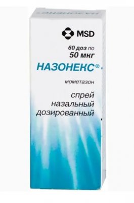 Купить назонекс, спрей назальный дозированный 50мкг/доза, 60доз от аллергии в Ваде