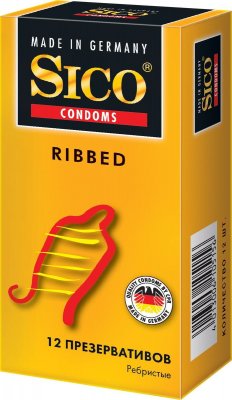 Купить sico (сико) презервативы ribbed ребристые 12шт в Ваде