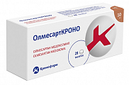Купить олмесарткроно, таблетки покрытые пленочной оболочкой 10мг 28шт в Ваде