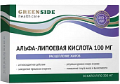 Купить green side (грин сайд) альфа-липоевая кислота 100мг, капсулы массой 300мг, 30шт бад в Ваде