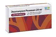 Купить эналаприл-реневал, таблетки 20мг, 28 шт в Ваде