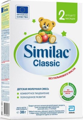 Купить симилак (similac) классик 2, смесь молочная 6-12 месяцев, 300г в Ваде