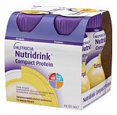 Купить nutridrink (нутридринк) компакт протеин со вкусом банана 125мл, 4 шт в Ваде