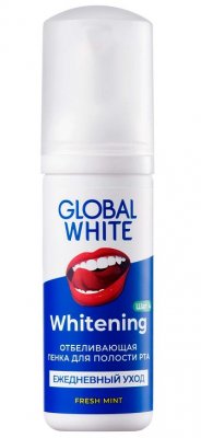 Купить глобал вайт (global white) пенка для полости рта отбеливающая 50мл в Ваде