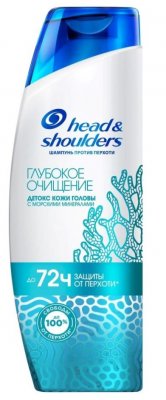 Купить head & shoulders (хэд энд шолдэрс) шампунь против перхоти глубокое очищение детокс кожи головы 300 мл в Ваде