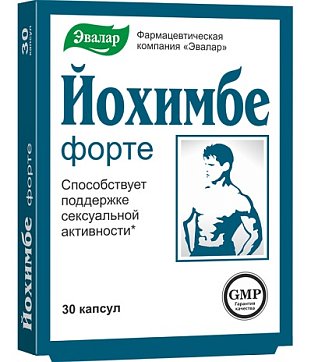 Йохимбе-форте, капсулы 30 шт БАД