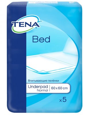 Купить tena (тена) простыня медицинская bed normal 60 x 60см, 5 шт в Ваде