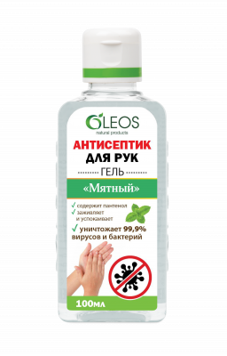Купить oleos (олеос) антисептик для рук мятный 100мл в Ваде