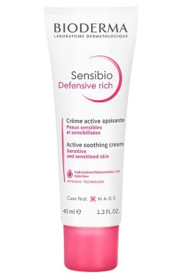 Купить bioderma sensibio defensive (биодерма сенсибио) крем для чувствительной кожи лица насыщенный 40мл в Ваде