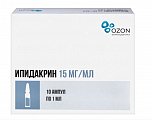 Купить ипидакрин, раствор для внутримышечного и подкожного введения 15мг/мл, ампулы 1мл, 10 шт в Ваде