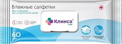 Купить салфетки влажные клинса для ухода за лежачими больными с клапаном, 60 шт в Ваде