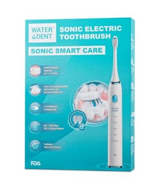 Waterdent Sonic Smart Care (Вотердент) зубная щетка электрическая звуковая для взрослых