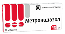 Купить метронидазол, таблетки 250мг, 20 шт в Ваде