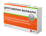 Купить дротаверин-велфарм, таблетки 40мг, 20 шт в Ваде