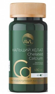 Кальций Хелат, капсулы массой 586мг 60шт БАД