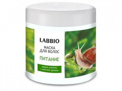 Купить labbio (лаббио) маска для волос питание с муцином улитки и маслом арганы, 500мл в Ваде