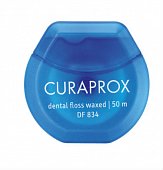 Купить curaprox (курапрокс) зубная нить вощенная с мятой, 50м, df834 в Ваде