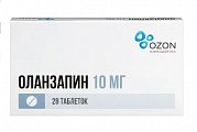 Купить оланзапин, таблетки диспергируемые в полости рта 10 мг, 28 шт в Ваде